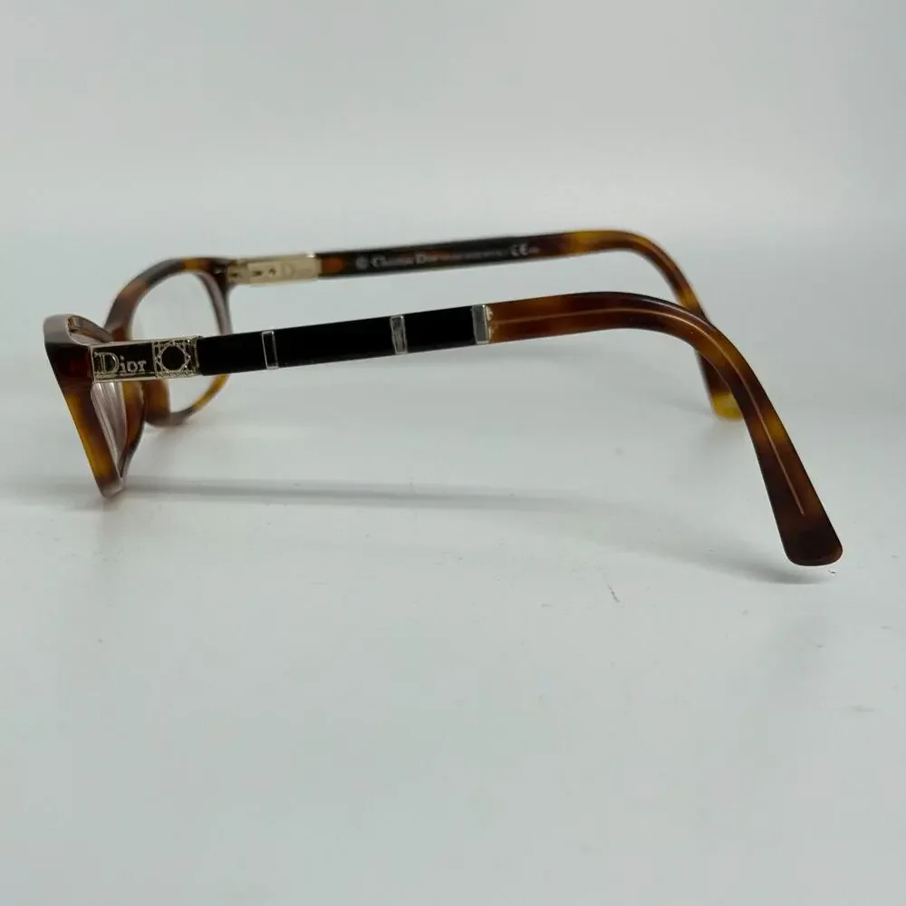 Christian Dior CD3200 Eyeglasses Tortoise‎ Gold Q0A 140 Authentic 52mm H17914